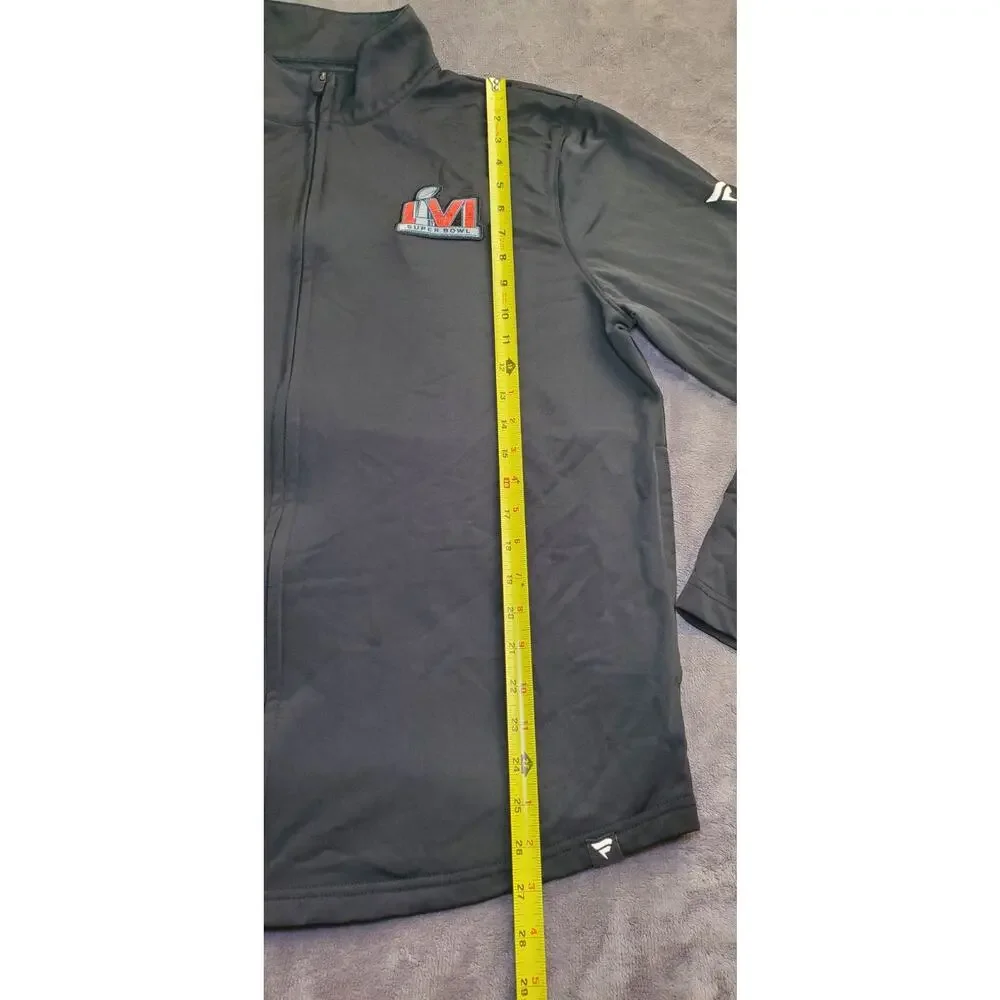 Fanatics Jacket Mens Sz L Black Full Zip Super Bowl Champs LIV NFL C21-39